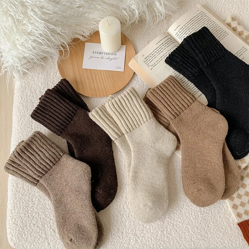 Women's Winter Thick Wool Low Tube Cashmere Socks