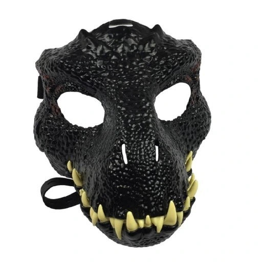 Halloween Velociraptor Dinosaur Moving Mouth Mask Hood