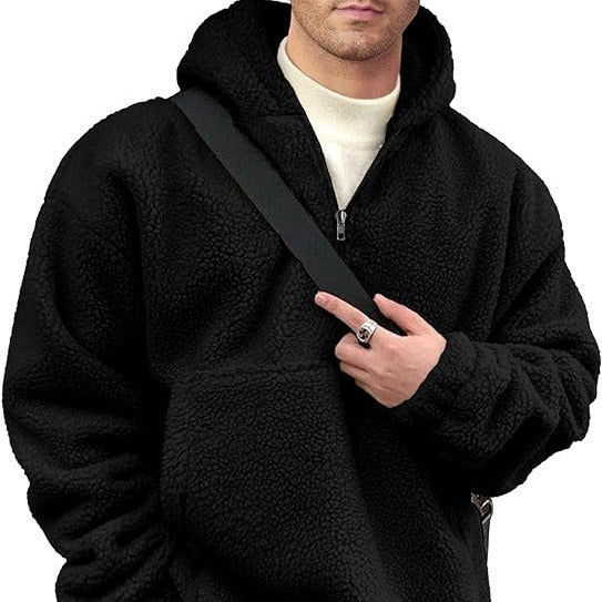 Men's Hoodie Loose Casual Zipper Hooded Sweater