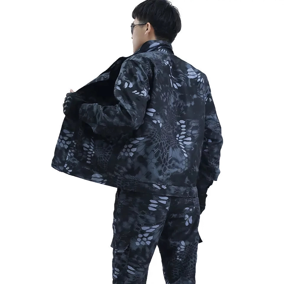 Outdoor Camouflage Suit for Men – Wear-Resistant Summer Overalls