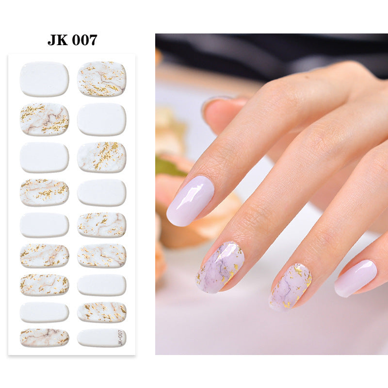 Pure Desire Wind Wear Nail Semi-baked UV Gel Nail Sticker Waterproof And Durable