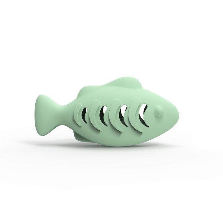 Silicone Fish Catnip Toy with Food Leaker