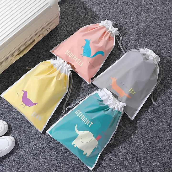 Cartoon Cute Large Capacity Waterproof Drawstring Storage Bag