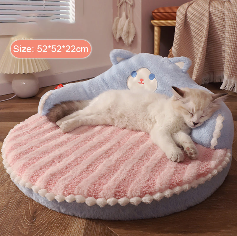 Cozy Bear-Shaped Cat Sofa Mat