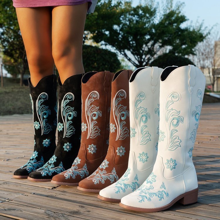 Plus Size High Cylinder Below The Knee Boots
