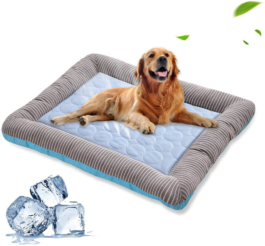 Striped Padded Pet Resting Mat