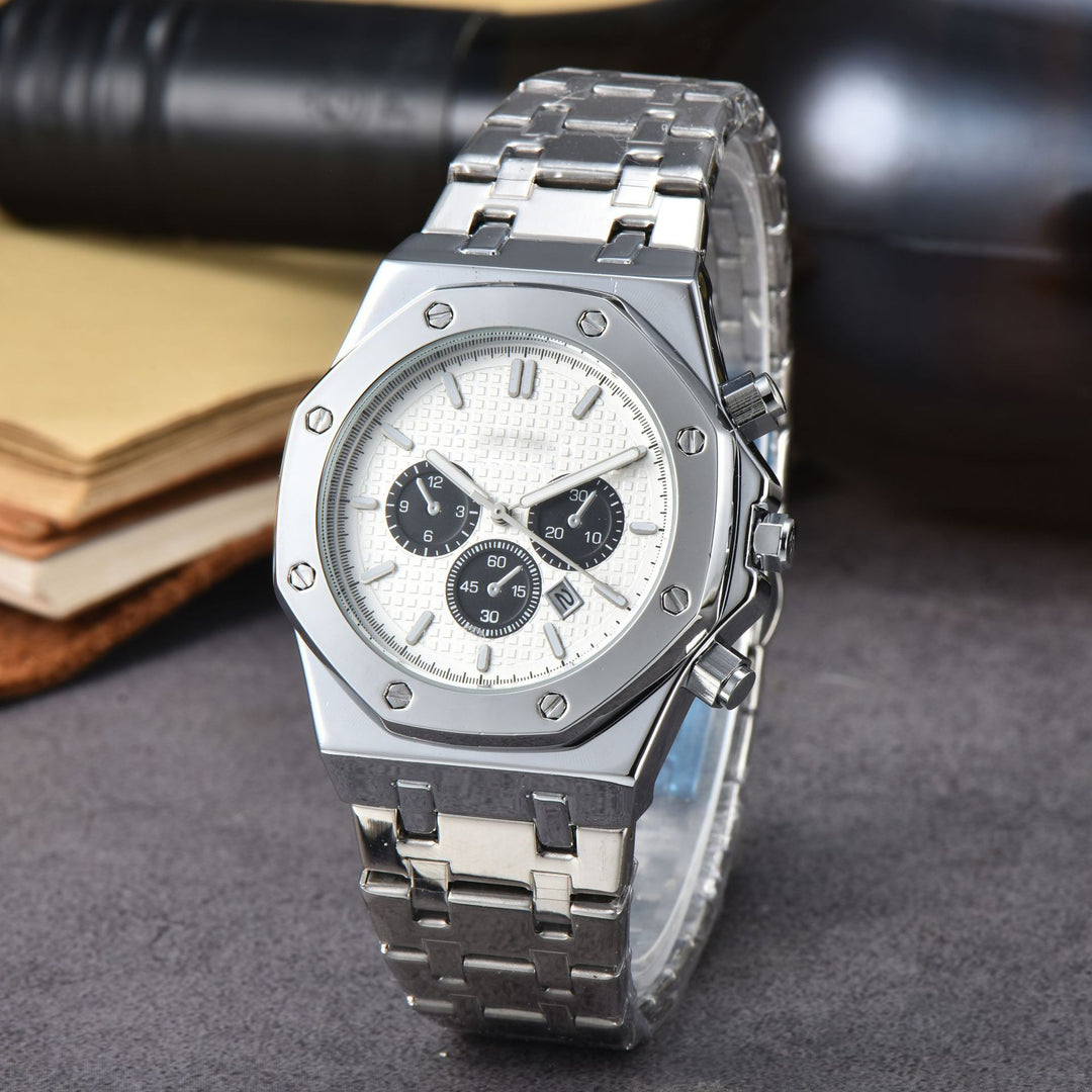 Stainless Steel Calendar Men's A Quartz Watch