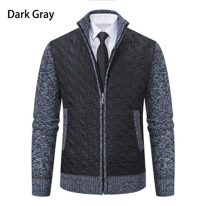 Men's Sweater Jacket Men's Coat Stand-up Collar Slim Fit Casual Fashion Knitwear