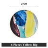 color: Yellow 6pcs Big