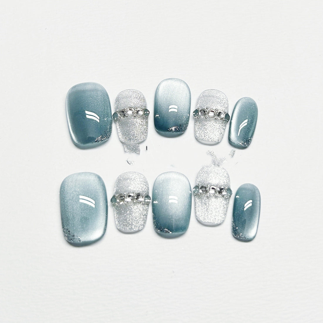 Shimmer Short-Square Press-On Nail Kit