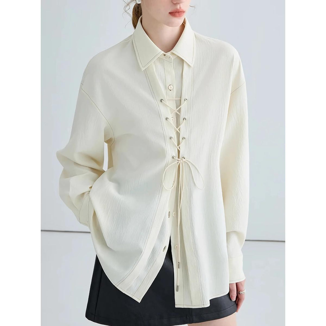 Chic French Style White Blouse