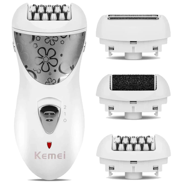 Rechargeable 3-in-1 Epilator & Callus Remover for Women