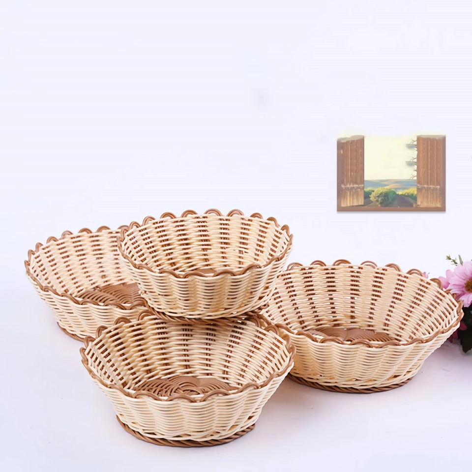 Handwoven Fruits & Vegetable Storage Basket - Dustproof & Eco-Friendly