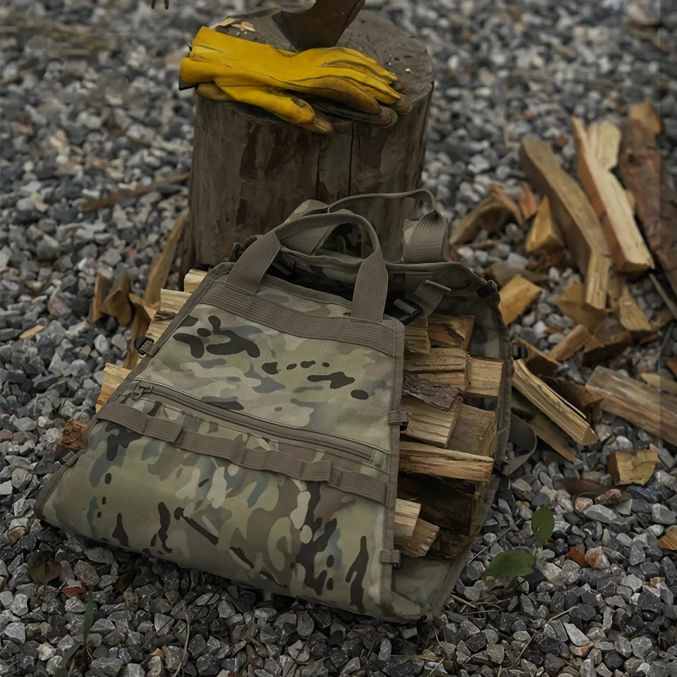 Waterproof Outdoor Camouflage Firewood Storage Bag