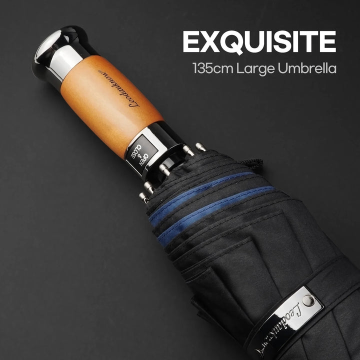 Large Automatic Windproof Golf Umbrella - 1.25m Folding Design