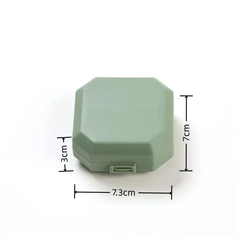 Portable Mini Pill Box - 6 Grids Travel Medicine Organizer