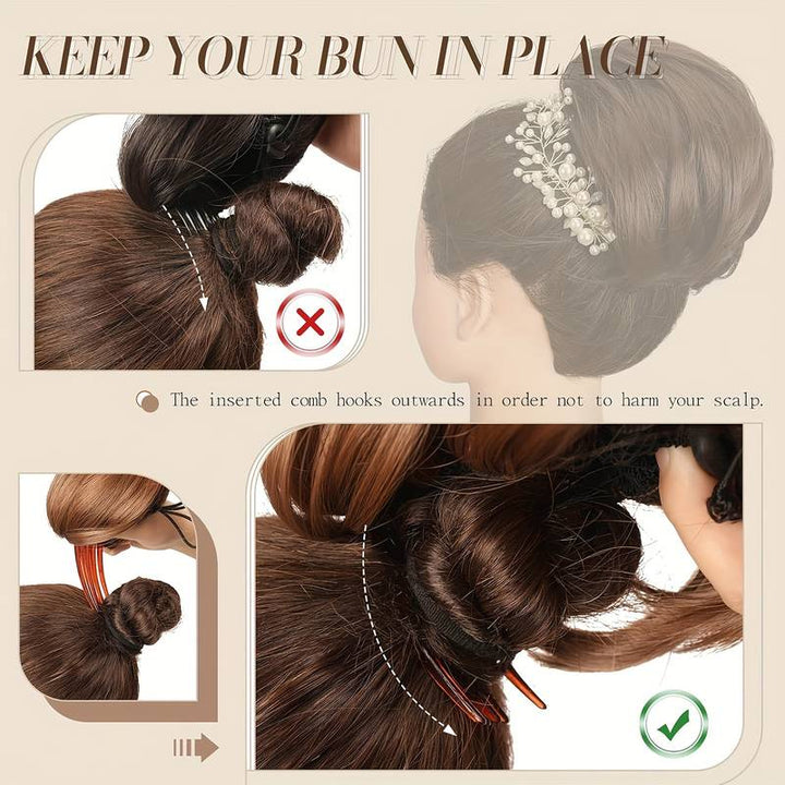 Synthetic Hair Bun Hairpiece