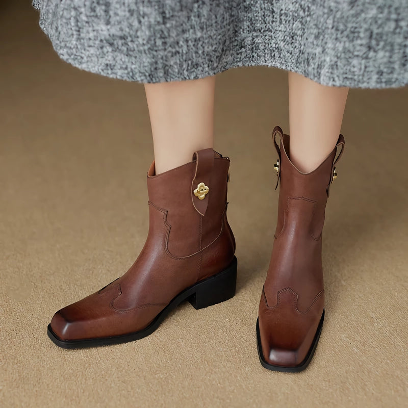 Retro Ankle Boots