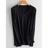 Color: Black V neck