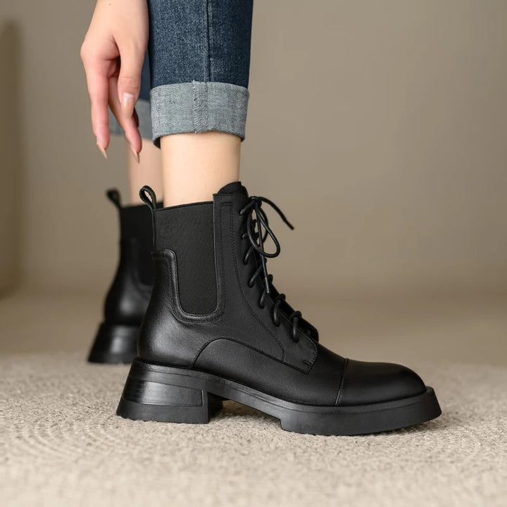 Elegant Leather Ankle Boots for Women