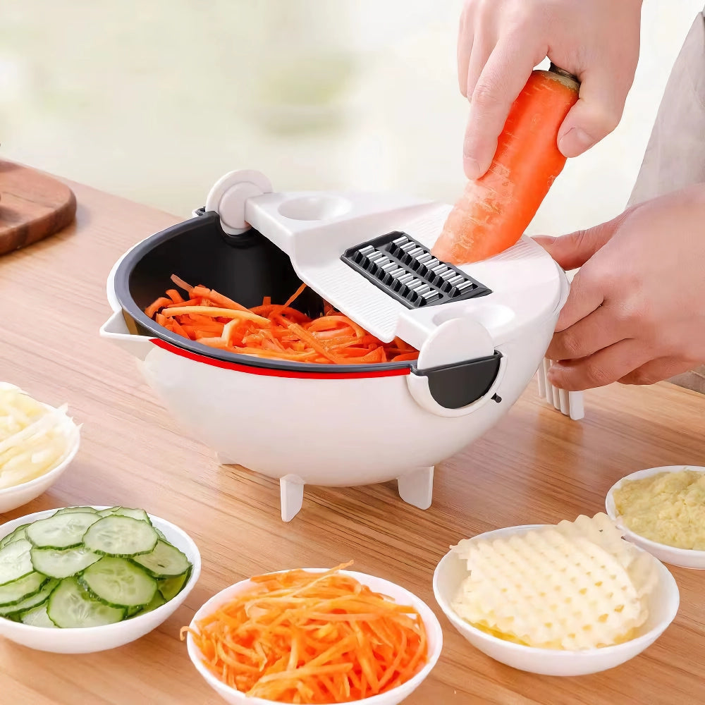 Multifunctional 2-in-1 Vegetable Slicer and Fruit Strainer