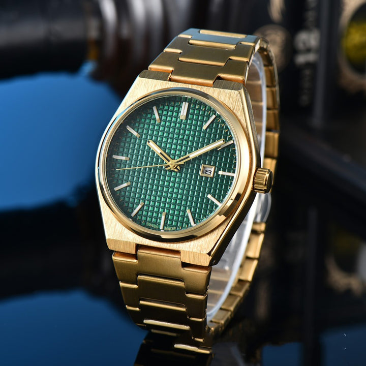 Business Casual Steel Belt Quartz Watch Men