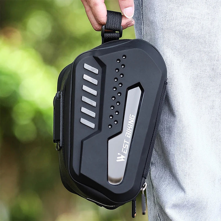 Waterproof Hard Shell Bicycle Saddle Bag with Quick Release