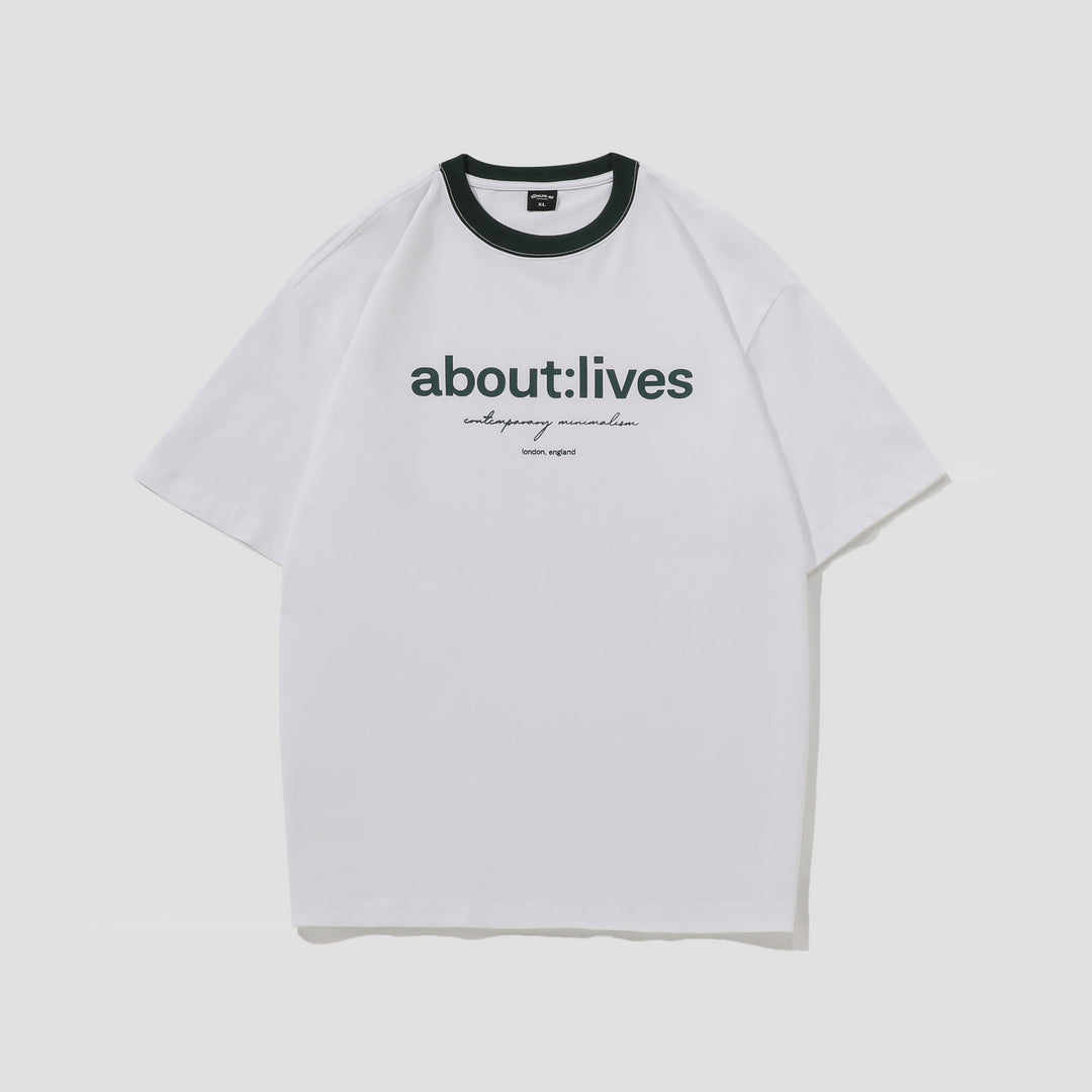 Simple Multicolor Printing Round Neck Short Sleeve T-shirt For Men