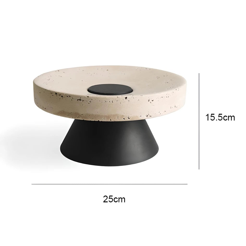 Luxury Travertine Pedestal Bowl