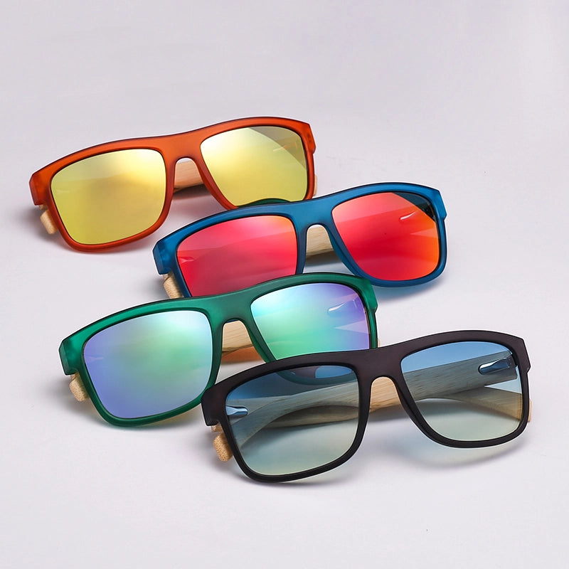 Sea Gradient Shades Sunglasses for Men with Bamboo Temples