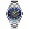 Color: Silver shell blue surface