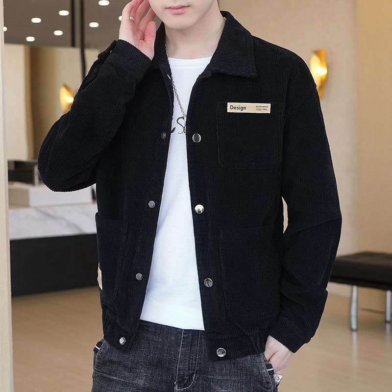 Corduroy Coat Men's Spring And Autumn Korean Style