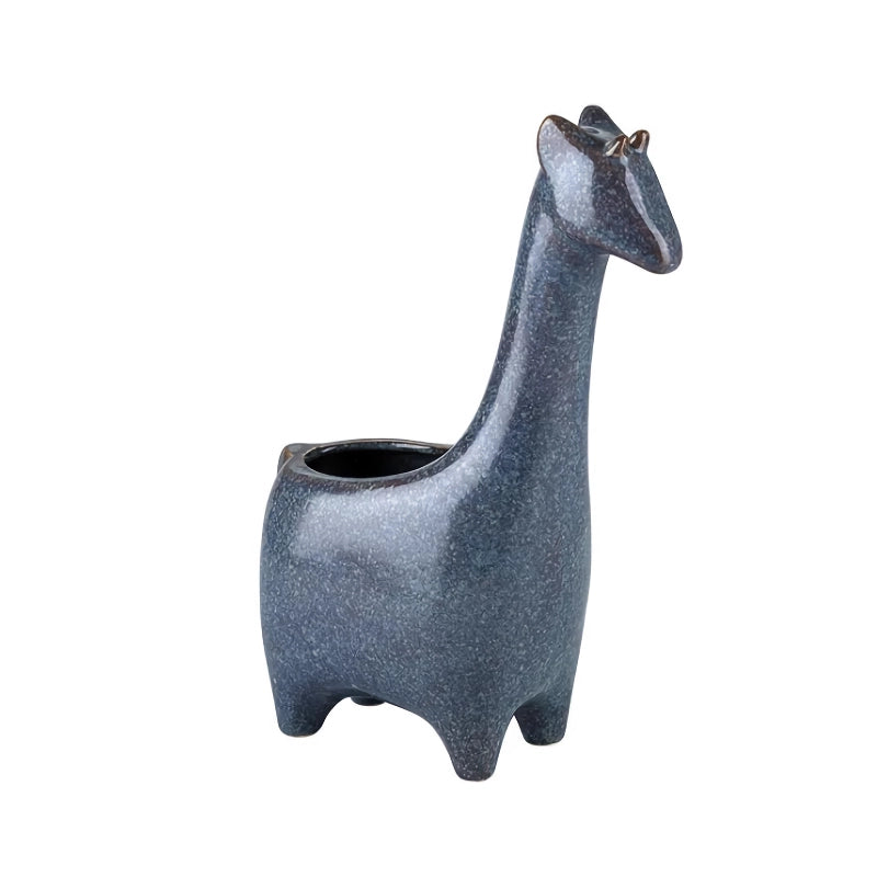 Giraffe Ceramic Flower Pot