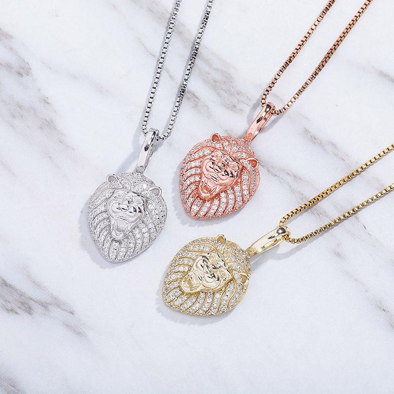925 Silver Solid Pendant Inlaid With Zircon Hip-hop Clavicle Chain - Trendha