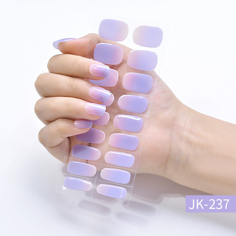 Ice Transparent Cat Eye Aurora Wear Nail Tip Nail Stickers