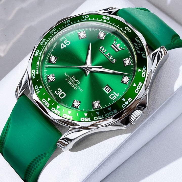 Green Submariner Quartz Watch Luminous Men's Watch