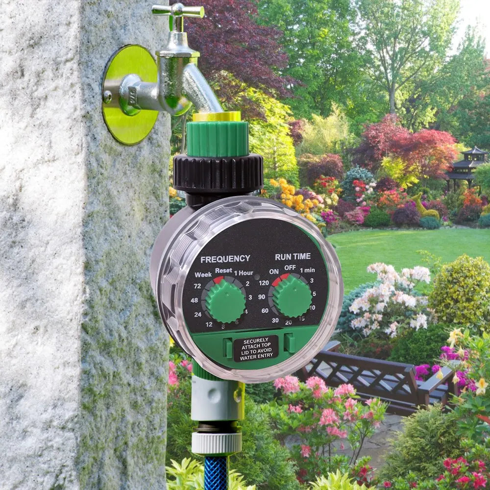 Automatic Garden Watering Timer with Dial Controls
