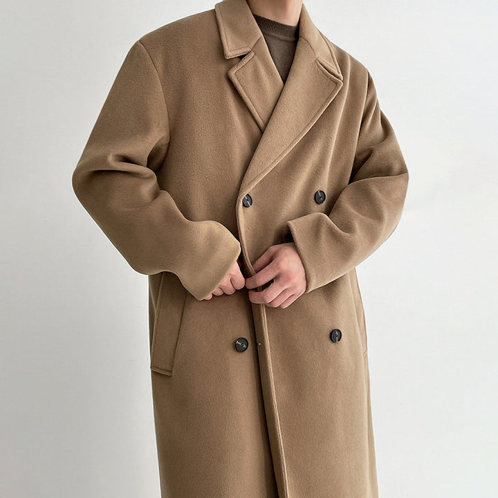 Woolen Coat Men's Mid-length Autumn And Winter Korean Style