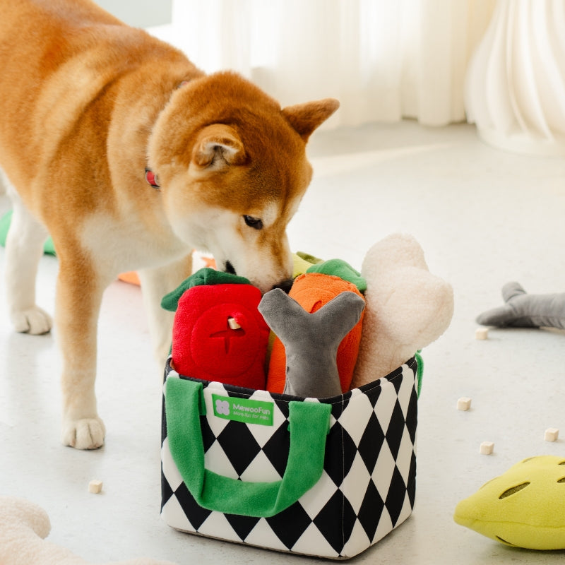 Interactive Plush Dog Snuffle Toy Set