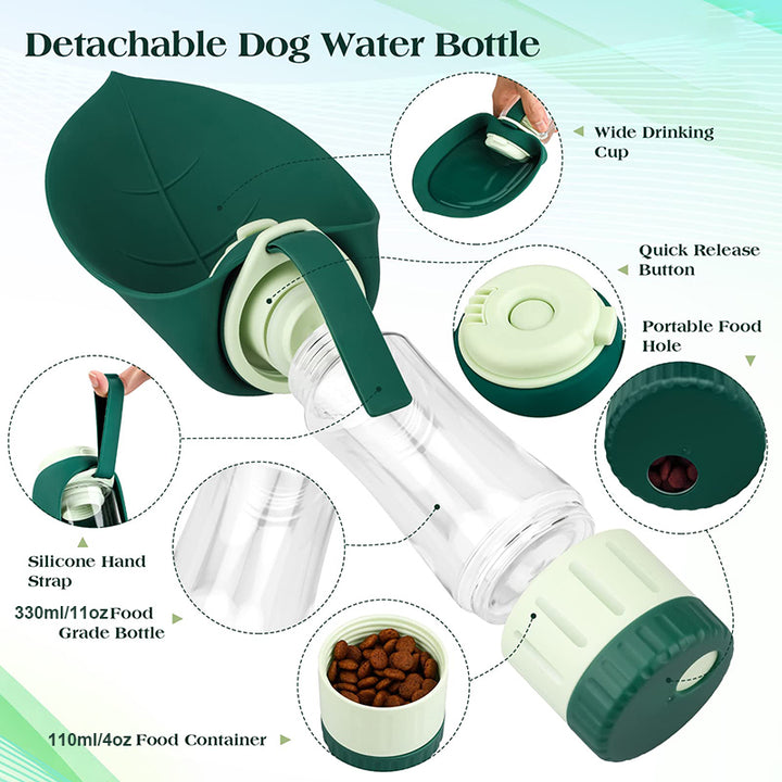 Portable Dog Water Bottle Food Container