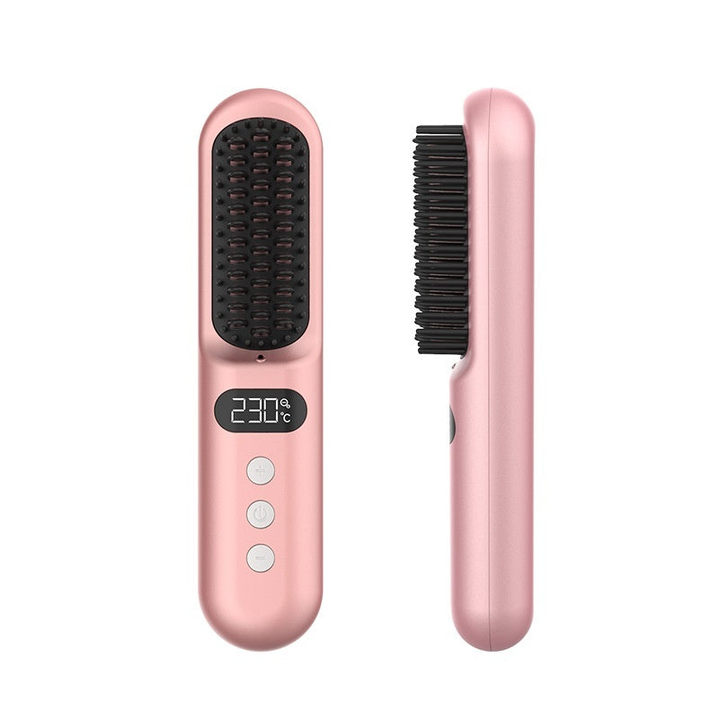 Portable Anion Straight Comb Inner Buckle Flip Straight Hair Lazy Office Worker Student