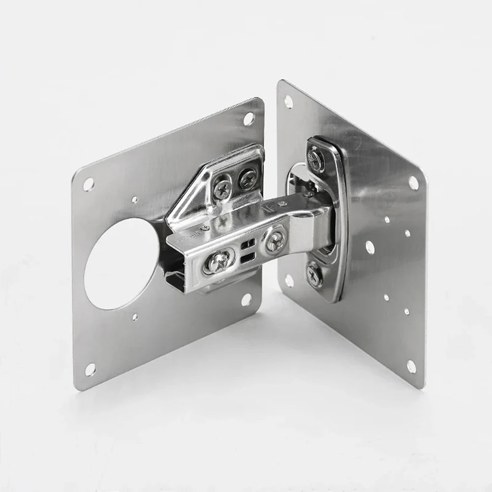 Stainless-Steel Cabinet Hinge Repair Plate