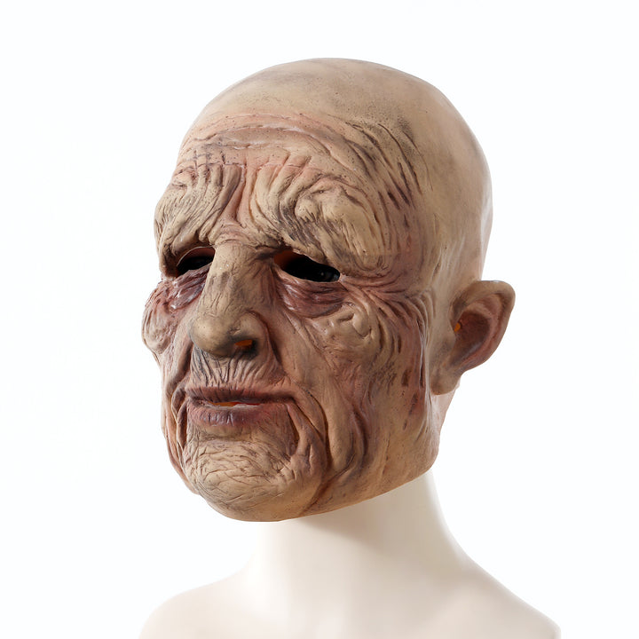 Halloween Horror Old Man Latex Mask Stage Performance Props