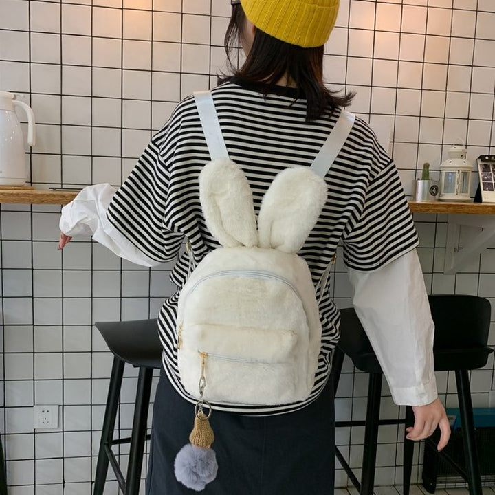 Plush Rabbit Ears Cute Cartoon Cute Children's Backpack