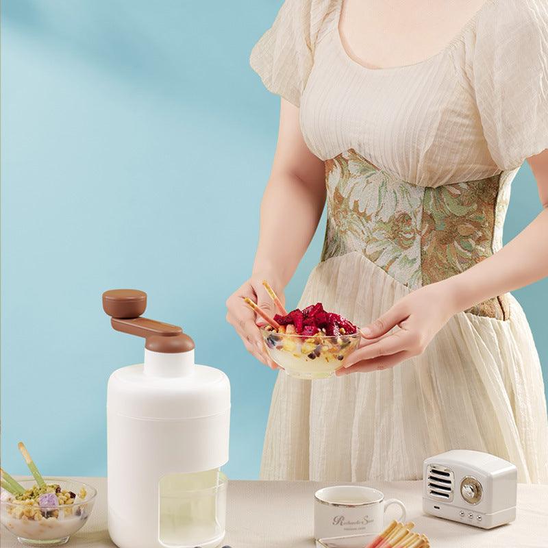 Kitchen Hand Block Shaving Machine Household Manual Ice Shaver Slush Machine Ice Breaking Artifact Soft Ice Ice Crusher Stall
