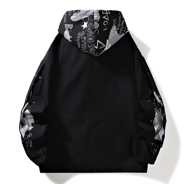 Fashion Brand Jacket Stitching Contrast Color Men