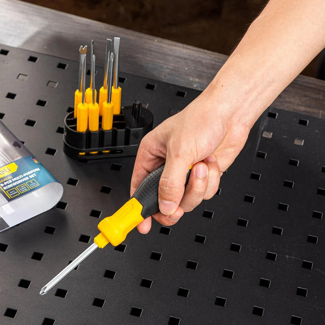 9-Piece High-Quality Screwdriver Set with Y-Shape Handle