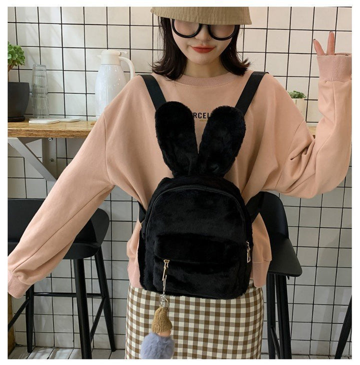 Plush Rabbit Ears Cute Cartoon Cute Children's Backpack