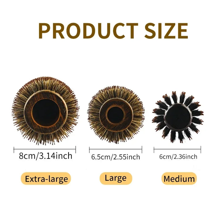 Professional Boar Bristle Round Hair Brush