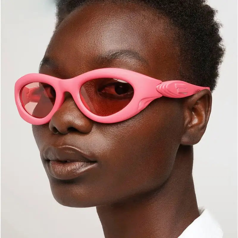 Oval Steampunk-Inspired Fashion Sunglasses